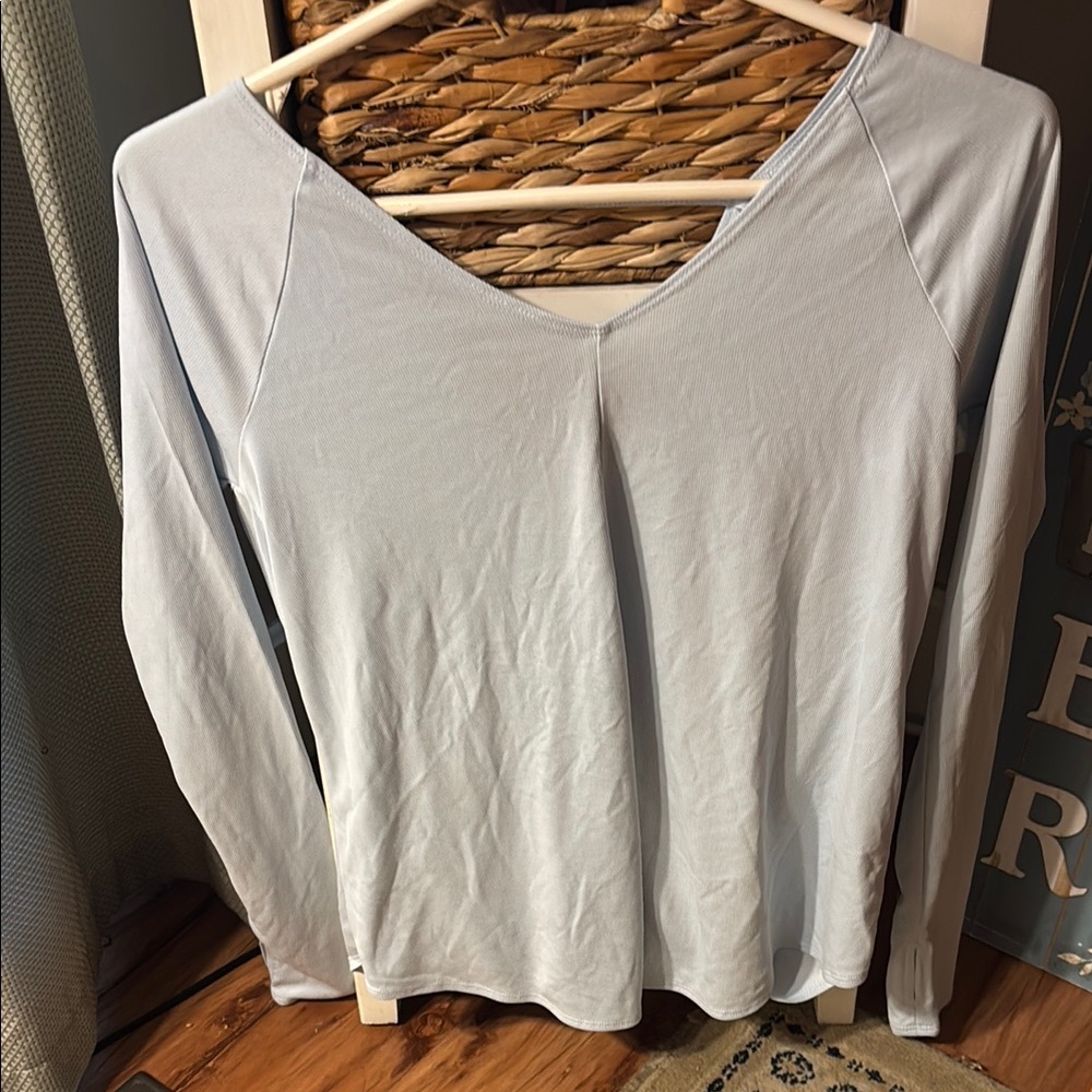 Abercrombie & Fitch Gray Long Sleeve Blouse Soft Knit